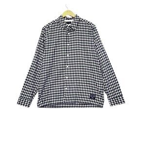 Ted Baker London Button Up Shirt Green Plaid Light Flannel Preppy‎ Men's Size 4